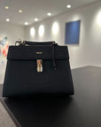 DAWODY Luxury bag made from Mango Leather Cayman Black UNIQUE 1 IN THE WORLD. - dawody-science-fashion