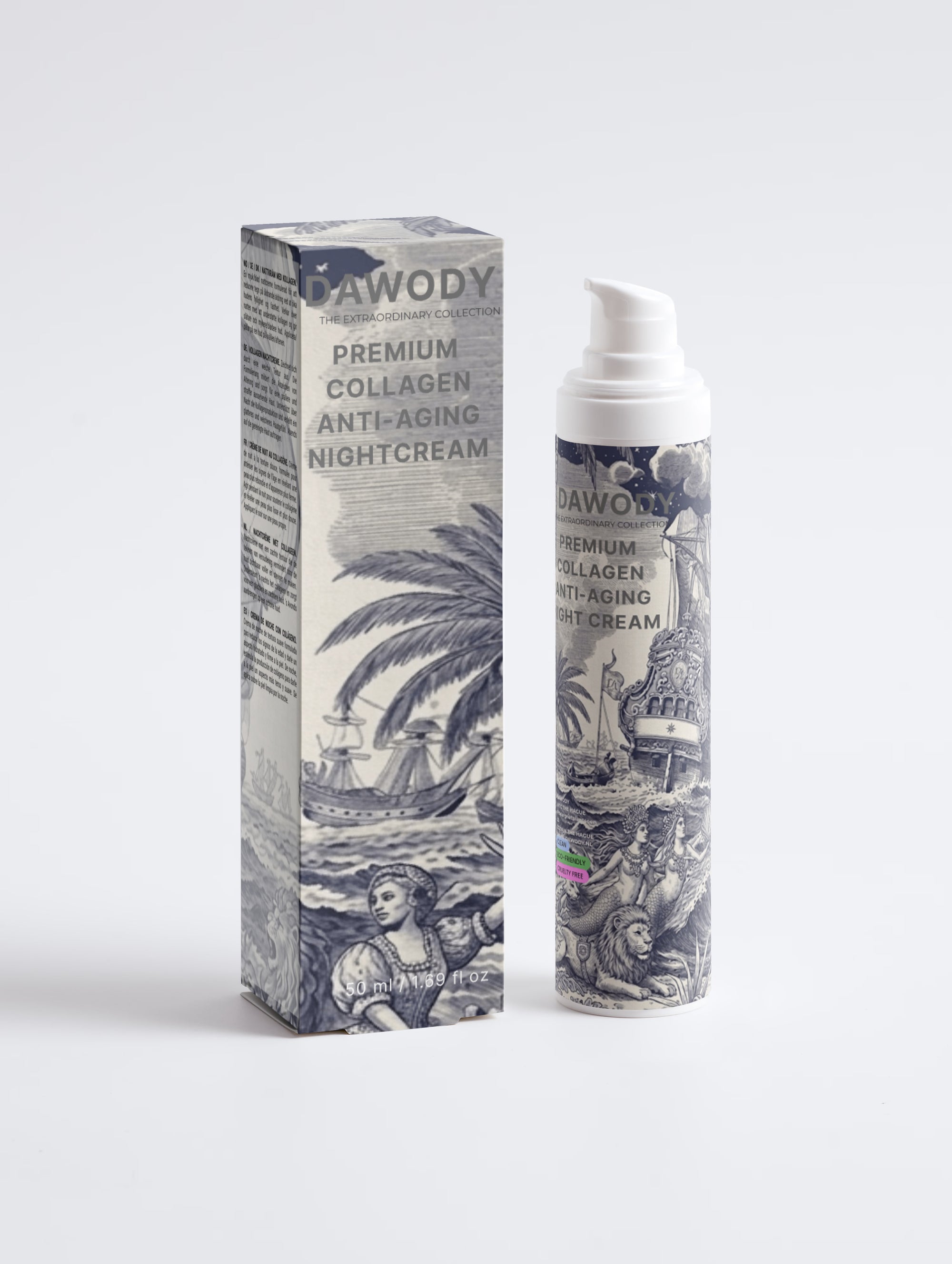 Premium Collagen Anti-Age Night Cream - dawody-science-fashion