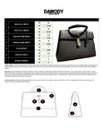 DAWODY Luxury bag made from Mango Leather Cayman Black UNIQUE 1 IN THE WORLD. - dawody-science-fashion